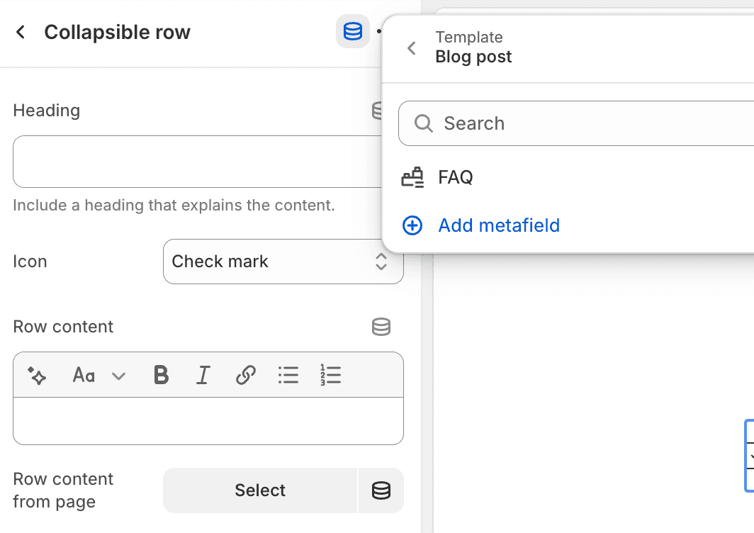 Add a metafield to blog post in shopify