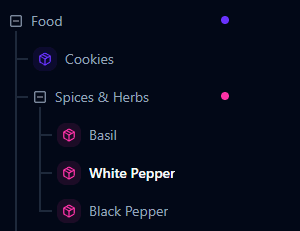 Inventory management product groups - drag and drop